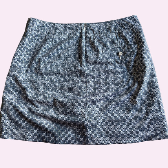 Lady Hagen Essentials Diamond Print Golf Skort – Navy & White – Size 8 - Picture 4 of 6